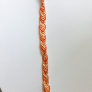 Leaf orange gradient friendship bracelet